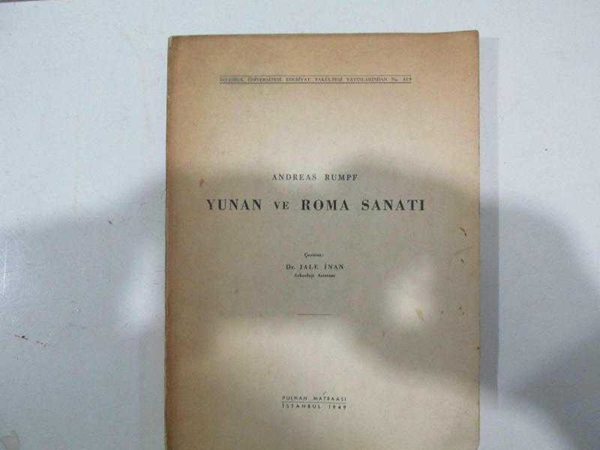 YUNAN VE ROMA SANATI İSTANBUL 1949 resmi