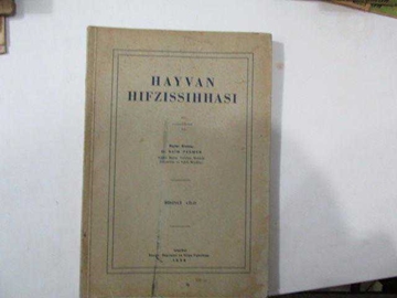 HAYVAN HIFZISSIHHASI BİRİNCİ CİLD 1938 resmi
