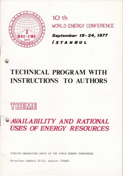 Dünya Enerji Konferansı 1977 İstanbul - World Energy Conference (Fransızca-İngilizce) resmi