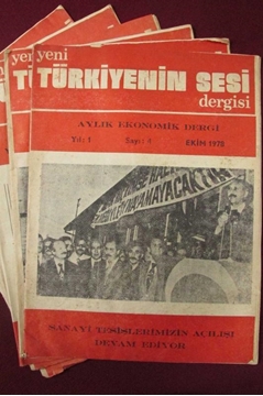 Yeni Türkiye'nin Sesi Dergisi Aylık Ekonomik Dergi - 1978'ler, 6 Adet resmi