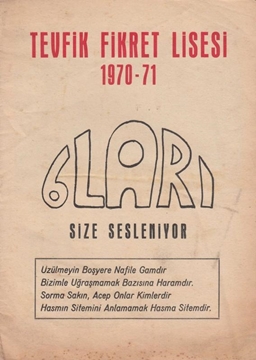 Tevfik Fikret Lisesi Dergisi - 1970/71 (T.F.L. Okul İçi İlk ve Son Yayınıdır) resmi
