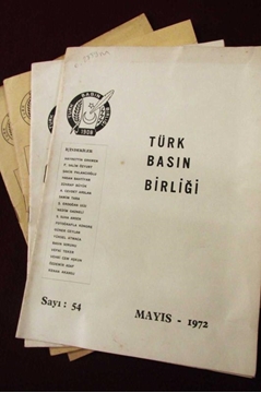 Türk Basın Birliği - 1972/73 Senesi, 4 Adet resmi