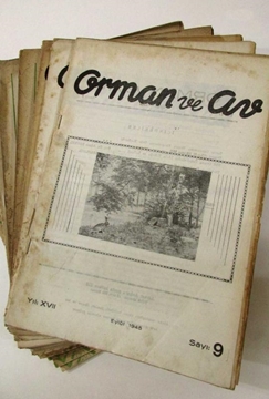 Orman ve Av Dergisi - Türkiye Ormancılar Cemiyeti - 25 Adet, 1945/46/47/50/51 Seneleri resmi