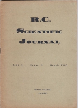 R.C. Scientific Journal - Year 3, Issue 4, March 1965 (Robert Kolej Yayını) resmi