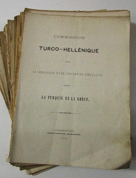 Commision Turco-Hellenique Pour La Conclusion d'une Convention Consulaire Entre La Turquıe et la Grece (1-53 Arası) resmi