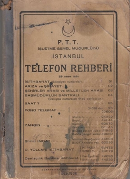 1953 Yılı İstanbul Telefon Rehberi resmi