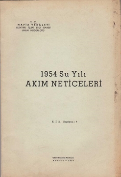 Picture of 1954 Su Yılı Akım Neticeleri