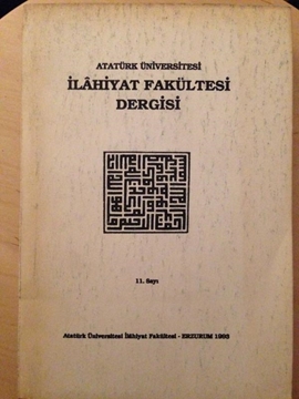 Atatürk Üniversitesi İlahiyat Fakültesi Dergisi - Sayı 11 resmi