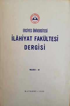 Picture of Erciyes Üniversitesi İlahiyat Fakültesi Dergisi Sayı:2
