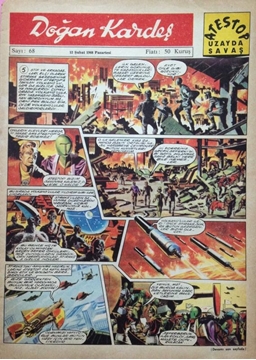 Picture of Doğan Kardeş Haftalık Çocuk Dergisi - Cilt:3, Sayı:68, 12 Şubat 1968 - Çizgi Romanlar: Ateştop Uzayda Savaş, Yıldırım Kaptan