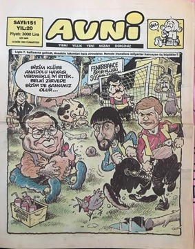 Picture of Avni Mizah Dergisi - Sayı:151- Yıl:20 - Ekim 1992 - Çizgi Romanlar: Düğün, Avni Radyo Televizyon