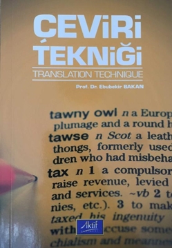 Picture of Çeviri Tekniği - Translation Technique
